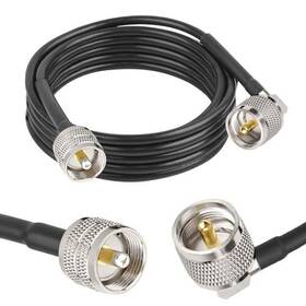 Pl-259 Mookeerf 635393651548 Cb Coax Cable - Rg58 Uhf Male To Right Angle Coaxial 8ft Lo Pl-259 Mookeerf 635393651548 Cb Coax Cable - Rg58 Uhf Male To Right Angle Coaxial 8ft Lo