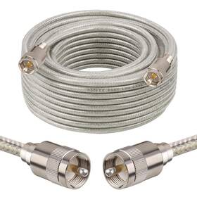 Pl259 Mookeerf 635405112036 Cb Coax Cable 50ft Rg8x Stranded Core Uhf Male To Low Loss Ante