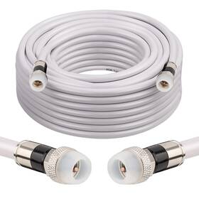 Mookeerf 635405112111 Coaxial Cable 50ft Rg6 With Weatherproof Rubber Boot Direct Bur