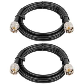 Pl259 Mookeerf 635408939340 Rg8x Jumper Cable 6ft 2 Pack Cb Coax 50 Ohm Uhf Pl25