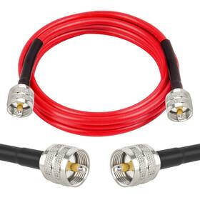Pl-259 Mookeerf 639394178820 Cb Coax Cable - 6ft Rg58 Uhf Male To Low Loss Antenna Ca