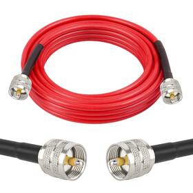 Pl-259 Mookeerf 639394178844 Cb Coax Cable - 15ft Rg58 Uhf Male To Low Loss Antenna F