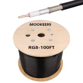 Mookeerf 639394776101 Rg8 Coaxial Cable 100ft Low Loss 100 Feet 50 Ohm Without Wood Spool