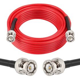 Rg58 Mookeerf 639394776736 Bnc Cable 20ft 50 Ohm Male To Coax Cables Low Loss Extension C