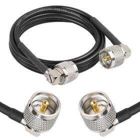 Pl259 Mookeerf 639394776835 Cb Coax Cable 6ft Rg58 Uhf Male To Right Angle Coaxial Low Loss