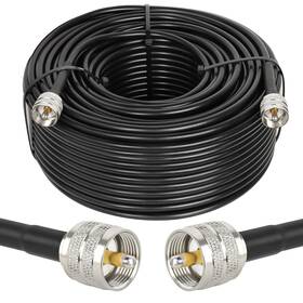 Pl259 Mookeerf 658358816332 Rg8x Coaxial Cable 200ft Cb Coax 50 Ohm Uhf Male To Low Loss