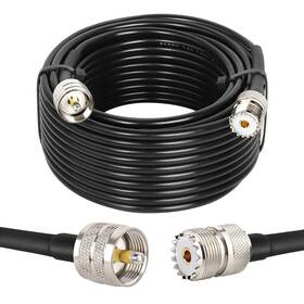 Pl259 Mookeerf 658358817148 Uhf Cb Coax Cable 50ft Rg58 Male To Female Low Loss Antenna Exte