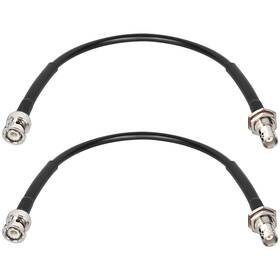 Rg58 Mookeerf 658359349068 Bnc Cable 2pcs 50 Ohm Male To Female Coax Bulkhead 1ft Low Loss A