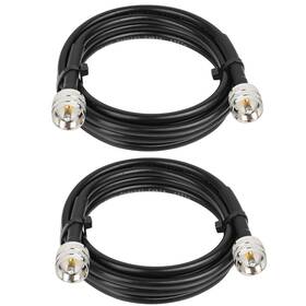 Pl259 Mookeerf 658361452336 Rg8x Jumper Cable 5ft2 Pack Cablecb Coax 50 Ohmuhf M