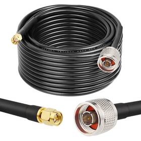 Rg58 Mookeerf 658361452466 N Male To Sma Cable 50ft Low Loss 50 Ohm For Wifi Ro