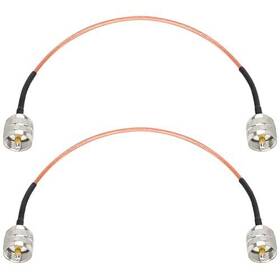 Pl-259 Mookeerf 658361452473 Cb Coax Cable 1ft 2 Pack Uhf Pl259 Male To Antenna Rg316