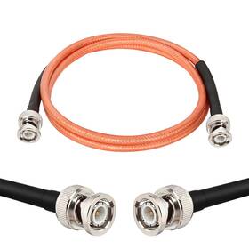 Rg142 Mookeerf 658370697735 Bnc Male To Coaxial Cable 3ft 50 Ohm Ultra Low Loss For Antenn