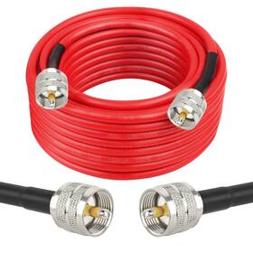 Pl259 Mookeerf 658370697834 Rg8x Coaxial Cable 35ft Cb Coax Uhf Male To Low Loss Ante
