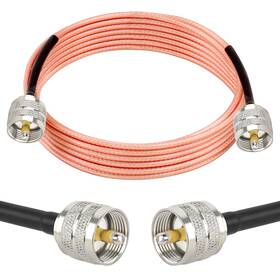 Pl-259 Mookeerf 658370698244 Cb Coax Cable 10ft Uhf Pl259 Male To Antenna Rg316 Jumpe