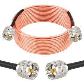 Pl-259 Mookeerf 658370698282 Cb Coax Cable 25ft Uhf Pl259 Male To Antenna Rg316 Jumpe