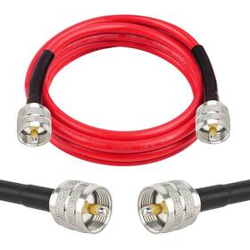 Pl259 Mookeerf 658370698305 Rg8x Coaxial Cable 6ftcb Coax Cableuhf Male To Low Loss Cb Antenna Ca