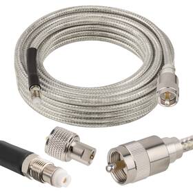Rg8x Mookeerf 667763816981 Cb Coax Cable Coaxial 18ft Stranded Core Antenna Wit