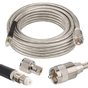 25ftlow Mookeerf 667763817018 Cb Coax Cable Loss Rg8x Stranded Core Antenna With