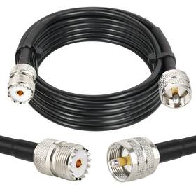 Pl-259 Mookeerf 689911879655 Uhf Cb Coax Cable 15ft Rg58 Male To Female Low Loss Antenn Pl-259 Mookeerf 689911879655 Uhf Cb Coax Cable 15ft Rg58 Male To Female Low Loss Antenn