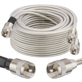 With3 Mookeerf 706531239758 Best Dual Cb Antenna Coax Cable 50ft Low Loss Rg8x Stranded Core Co-phase With3 Mookeerf 706531239758 Best Dual Cb Antenna Coax Cable 50ft Low Loss Rg8x Stranded Core Co-phase