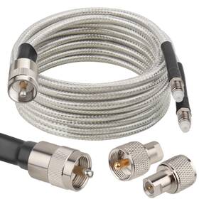 Rg8x Mookeerf 706531488439 Dual Cb Antenna Coax Cable 15ft Low Loss Stranded Core Rg8x Mookeerf 706531488439 Dual Cb Antenna Coax Cable 15ft Low Loss Stranded Core