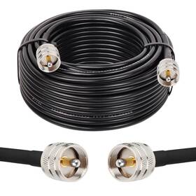 Pl259 Mookeerf 731905692044 Uhf Cable 75ft Cb Coax Rg58 Male To For Radi