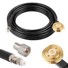 Rg58-fme Mookeerf Rg58-fme/uhf-j-nmo-j-25ft Nmo Antenna Cable 25ft Low Loss Rg58 Coaxial Cb Extens