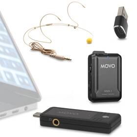 Wmx-1-uh Movo Usb-c Wireless Headset Microphone -usb Wmx-1-uh Movo Usb-c Wireless Headset Microphone -usb