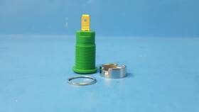 23.3000-25 Multi-contact 20pcs- Banana Test Connector 4mm 24a/1kv Gold Plated Green