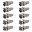 N-e-1159 Lot Of 10 Cmple Bnc Male Plug To Rca Coax Video Adapter N-e-1159 Lot Of 10 Cmple Bnc Male Plug To Rca Coax Video Adapter