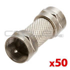 N-e-1192 Lot Of 50 Cmple Type Coax Coaxial Cable Coupler Male Jack Adapter