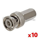 N-e-192 Lot Of 10 Cmple Bnc Male Connector Adapter Pack