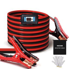 Noone B0c5cdd692 2 Gauge Jumper Cable Heavy Duty Car Battery Clamps For Jump Starting Dead