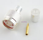Nv1-420131 Coaxparts Silver Male Crimp Connector For Series Coax Usa
