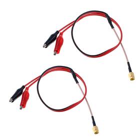 Rg316 Oiyagai 445023253201 Sma Male To Dual Alligator Clips Test Lead 50cm/19.5 Inch Coaxial Cab