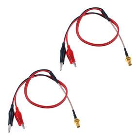 Rg316 Oiyagai 445031056092 2pcs Sma Female To Double Alligator Clips Tester Cable - 1m/39 In
