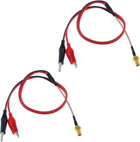 Rg316 Oiyagai 445050713730 2pcs Sma Female To Double Alligator Clips Tester Cable - 1m/39