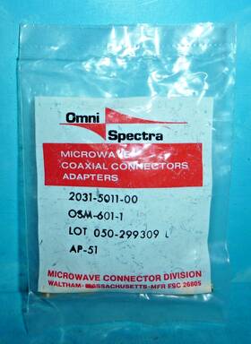 2031-5011-00 Omni Spectra Omni-spectra Sma M To Rg-55 142 223 Cable Gold Plated Nos Sealed