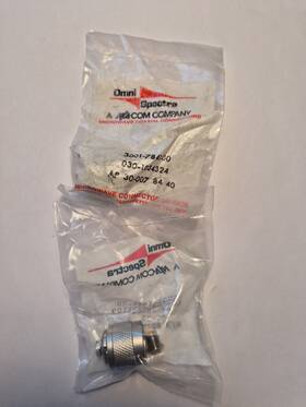 3001-7841-00 Omni Spectra 2 X N Male Plug 18ghz Solder Rg402 Semi-rigid/3.58 Rf Connector Usa Nos