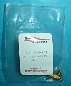 5001-7196-09 Omni Spectra Omni-spectra Gold Plated Nos Sealed