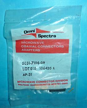 5031-7196-09 Omni Spectra Omni-spectra Gold Plated Nos Sealed