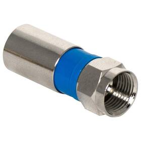 Ac300810 On-q 804428121831 Compression Rg6u-quad F Plug 10 Pk Pack Nickel