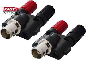 Onelinkmore 726084602120 Bnc Female To Dual Banana Socket Binding Post Rf Coax Splitte