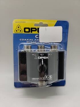 Opek 729587492007 High Performance 3-way Coaxial Antenna Switch 0-500mhz Uhf Cb Marine Vhf