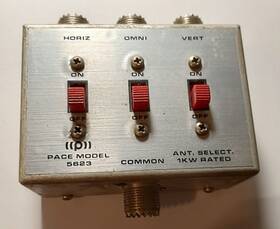 5623 Pace 3-position Coaxial Switch Model - 1 Kw Rated Fast Shipping Vintage 5623 Pace 3-position Coaxial Switch Model - 1 Kw Rated Fast Shipping Vintage