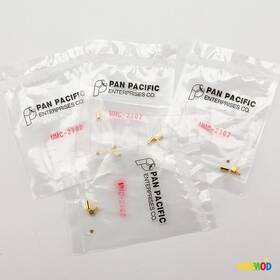 Mmc-2102 Pan Pacific 4x Mmcx Mini-mcx Right Angle Crimp Plug Rf Adapter For Rg316 Rg174