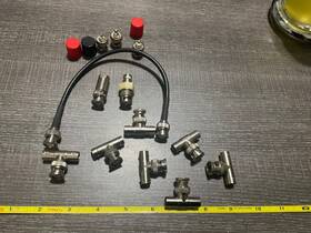 Bj3350030 Parts Paradise 10 Sf Lot Of Bnc Tee Male Plug To Female Jack Coaxial Cable Adapter Connector