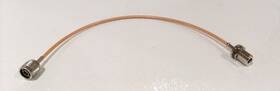 Pe3034-18 Pasternack N Male To Female Bulkhead Cable 18 Inch With Rg142 Coax - New