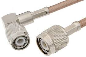 Pe33867-60 Pasternack Tnc Male To Right Angle Cable 60 Inch Length Using Rg142 Coax