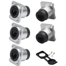 Pl234 Penglin 5pcs Shielded Rj45 Ethernet Extender D-type Cat6a Panle Mount Socket F Pl234 Penglin 5pcs Shielded Rj45 Ethernet Extender D-type Cat6a Panle Mount Socket F